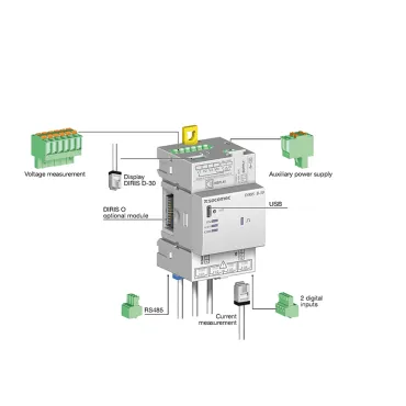 DIRIS B - Kakovost, nadzor in merjenje električne energije - EXPLODED_VIEW_EXT