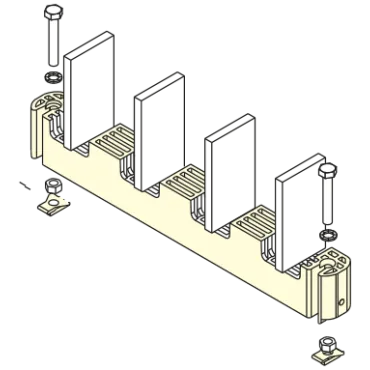 Držalo letvic za podporo zbiralke SB C - Zaščita, prenos in distribucija napajanja - PRODUCT_MAIN_PICTURE2_EXT